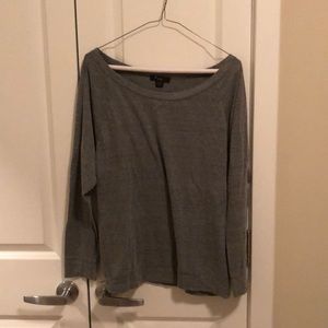 Crew neck Grey Long sleeved shirt